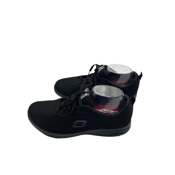 Skechers Size10 Memory Foam Resistant Black Shoes Relaxed Fit  Sneakers - Picture 5 of 11